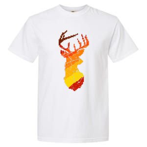 Pixelated Art Deer Hunting Sunset Garment-Dyed Heavyweight T-Shirt