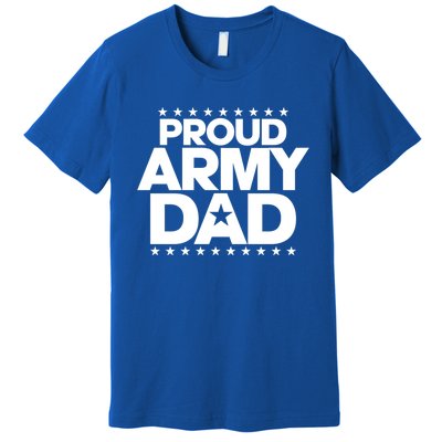 Proud Army Dad With Star Shield For Fathers Of Soldiers Gift Premium T-Shirt