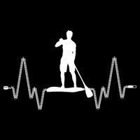 Paddle Board Heartbeat Cooling Performance Crew T-Shirt
