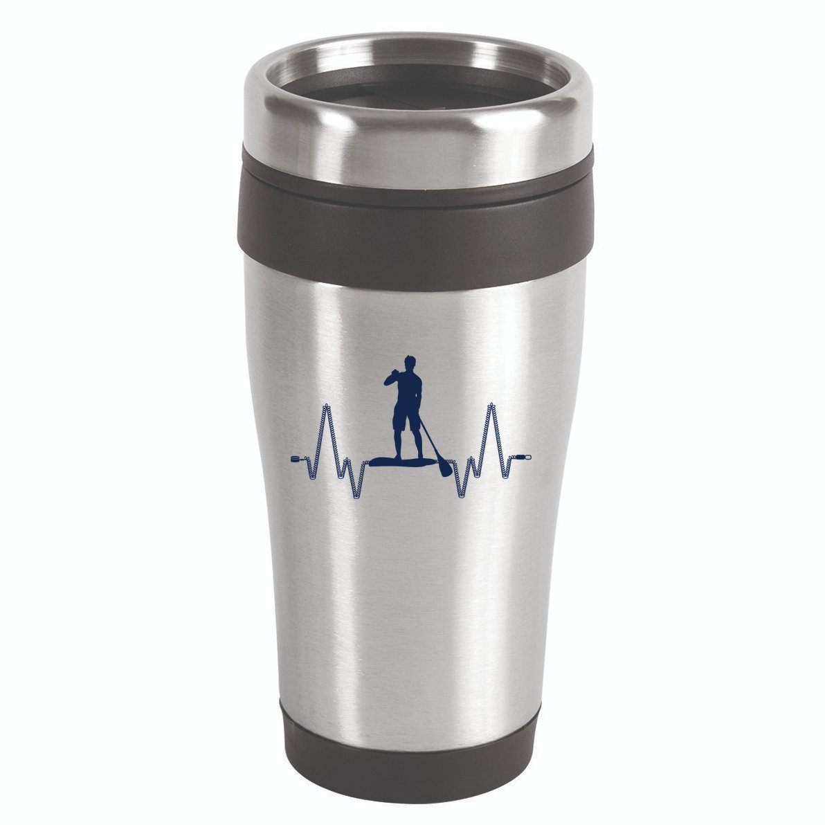 Paddle Board Heartbeat 16oz Travel Tumbler