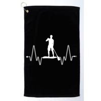 Paddle Board Heartbeat Golf Towel