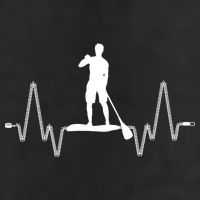 Paddle Board Heartbeat Golf Towel
