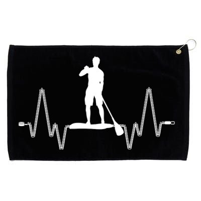 Paddle Board Heartbeat Grommeted Golf Towel