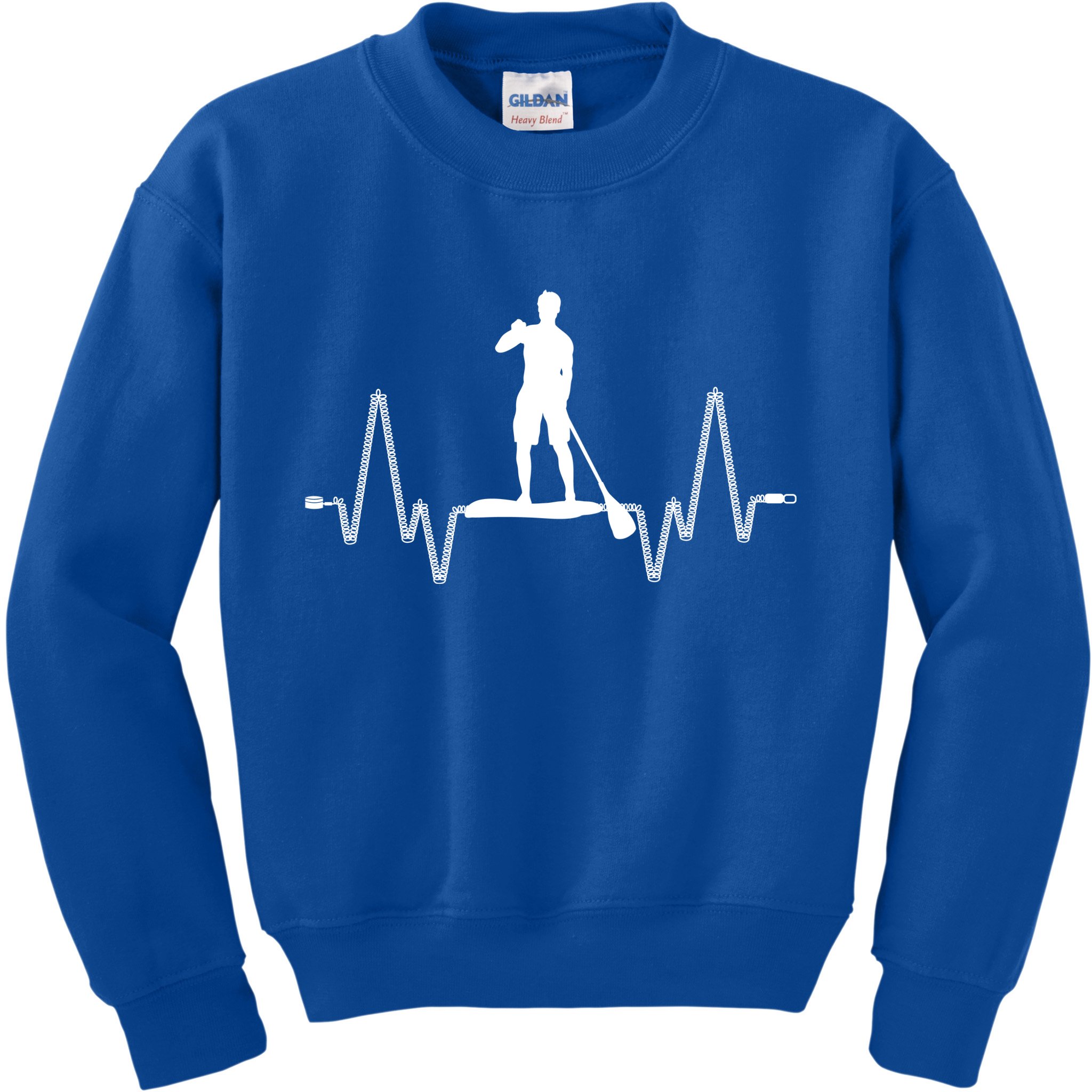 Paddle Board Heartbeat Kids Sweatshirt