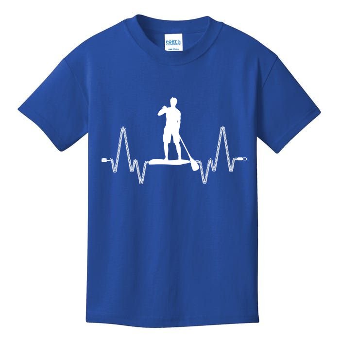 Paddle Board Heartbeat Kids T-Shirt