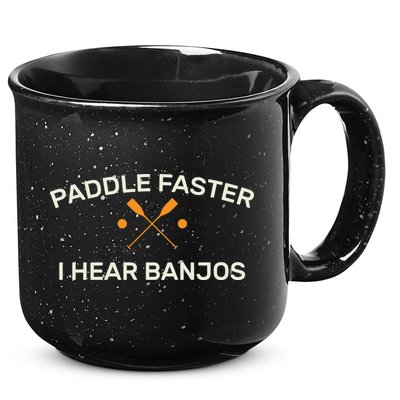 Paddle Faster I Hear Banjos 15oz Campfire Ceramic Mug