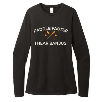 Paddle Faster I Hear Banjos Womens CVC Long Sleeve Shirt