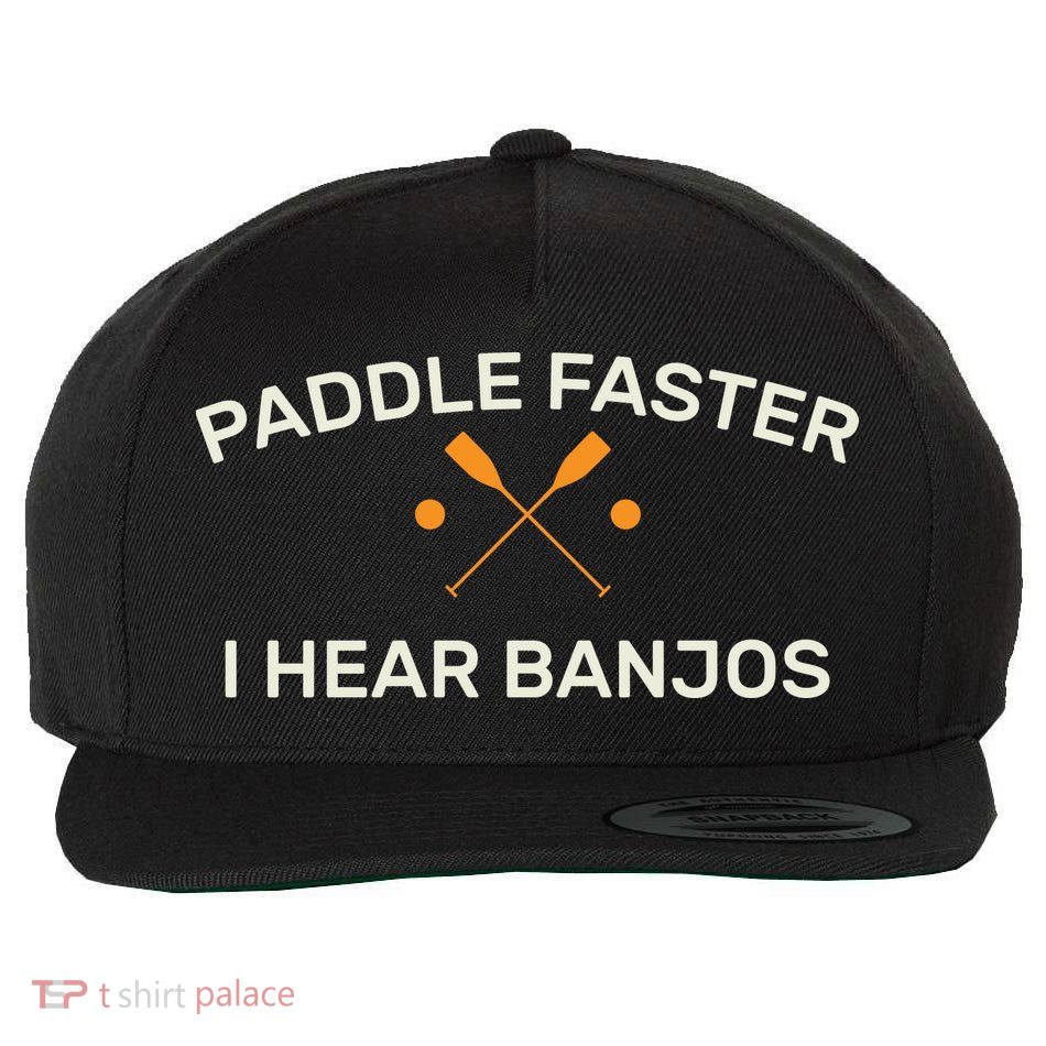 Paddle Faster I Hear Banjos Wool Snapback Cap