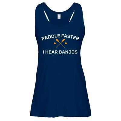 Paddle Faster I Hear Banjos Ladies Essential Flowy Tank