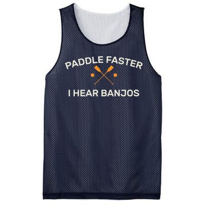 Paddle Faster I Hear Banjos Mesh Reversible Basketball Jersey Tank