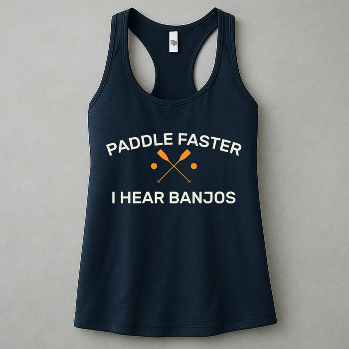 Paddle Faster I Hear Banjos Womens Tank Top