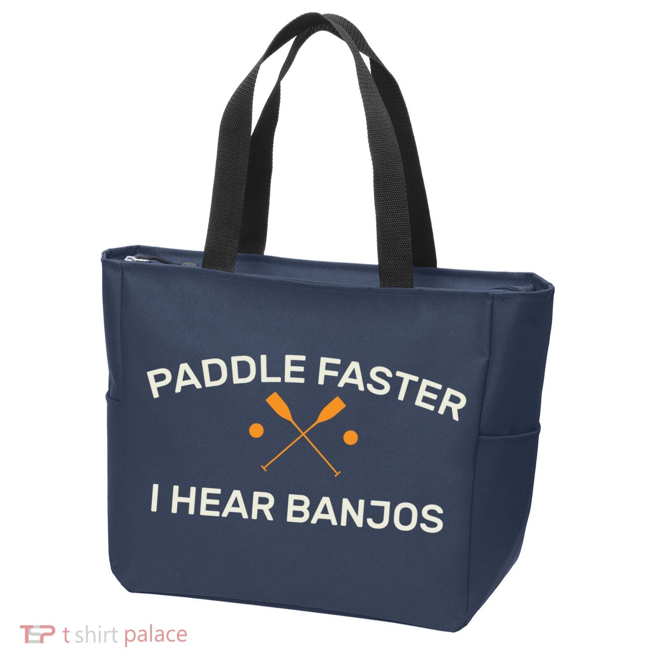 Paddle Faster I Hear Banjos Zip Tote Bag