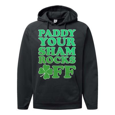 Paddy Your Shamrocks Off Clover Performance Fleece Hoodie