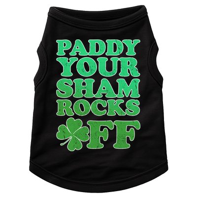 Paddy Your Shamrocks Off Clover Doggie Tank