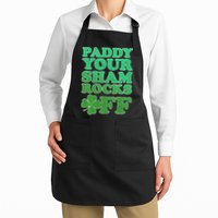 Paddy Your Shamrocks Off Clover Full-Length Apron With Pockets