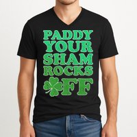 Paddy Your Shamrocks Off Clover V-Neck T-Shirt