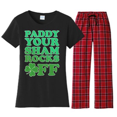 Paddy Your Shamrocks Off Clover Women's Flannel Pajama Set