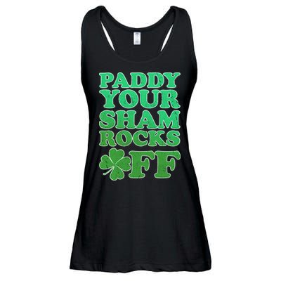 Paddy Your Shamrocks Off Clover Ladies Essential Flowy Tank