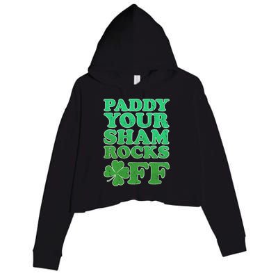 Paddy Your Shamrocks Off Clover Crop Fleece Hoodie
