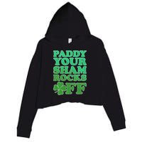 Paddy Your Shamrocks Off Clover Crop Fleece Hoodie