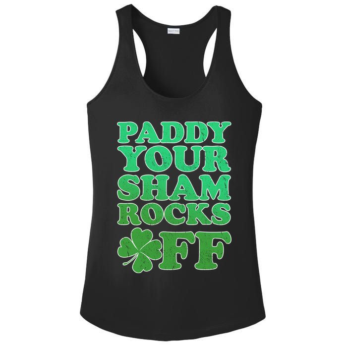 Paddy Your Shamrocks Off Clover Ladies PosiCharge Competitor Racerback Tank