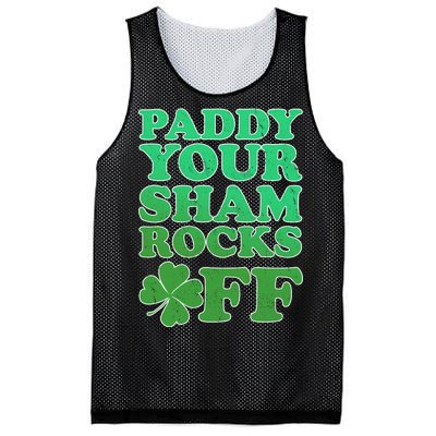 Paddy Your Shamrocks Off Clover Mesh Reversible Basketball Jersey Tank