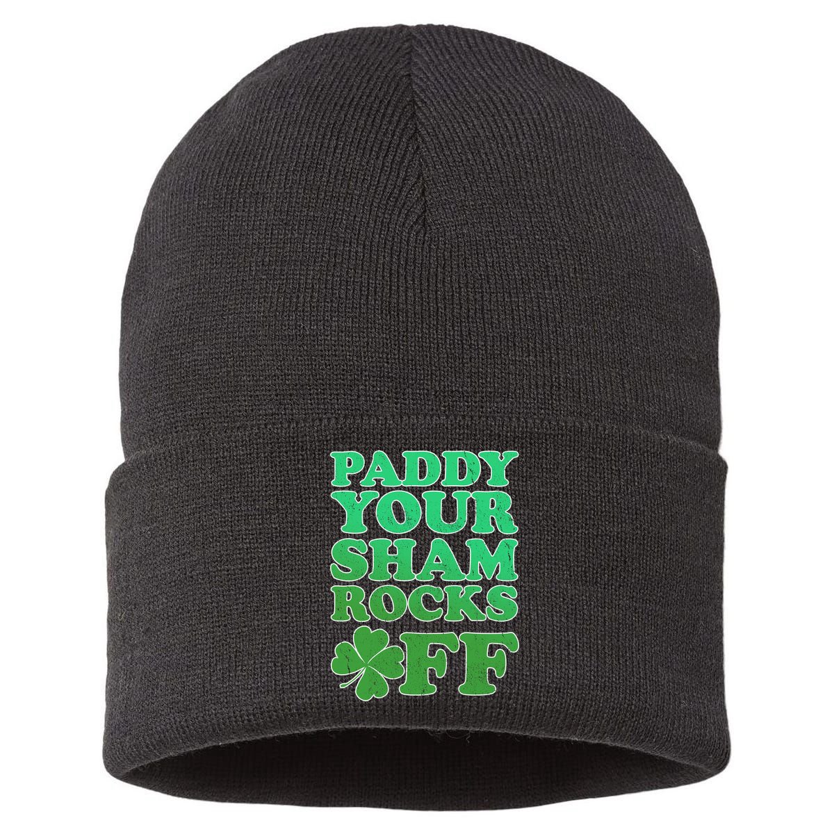 Paddy Your Shamrocks Off Clover Sustainable Knit Beanie