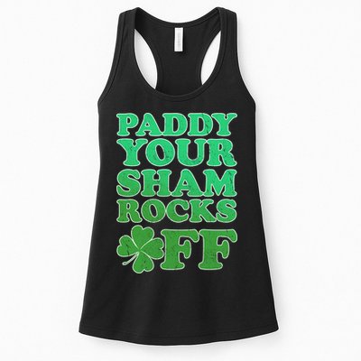 Paddy Your Shamrocks Off Clover Womens Tank Top