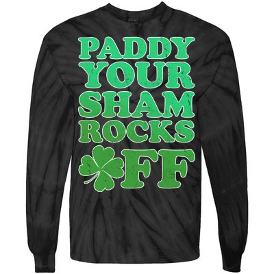 Paddy Your Shamrocks Off Clover Tie-Dye Long Sleeve Shirt