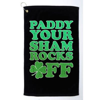 Paddy Your Shamrocks Off Clover Golf Towel