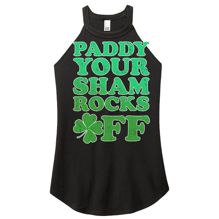 Paddy Your Shamrocks Off Clover Women’s Perfect Tri Rocker Tank