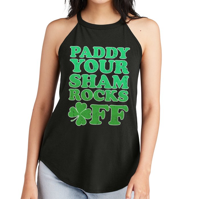 Paddy Your Shamrocks Off Clover Women's Perfect Tri Rocker Tank