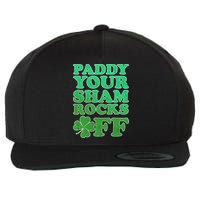 Paddy Your Shamrocks Off Clover Wool Snapback Cap