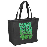 Paddy Your Shamrocks Off Clover Zip Tote Bag