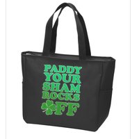Paddy Your Shamrocks Off Clover Zip Tote Bag