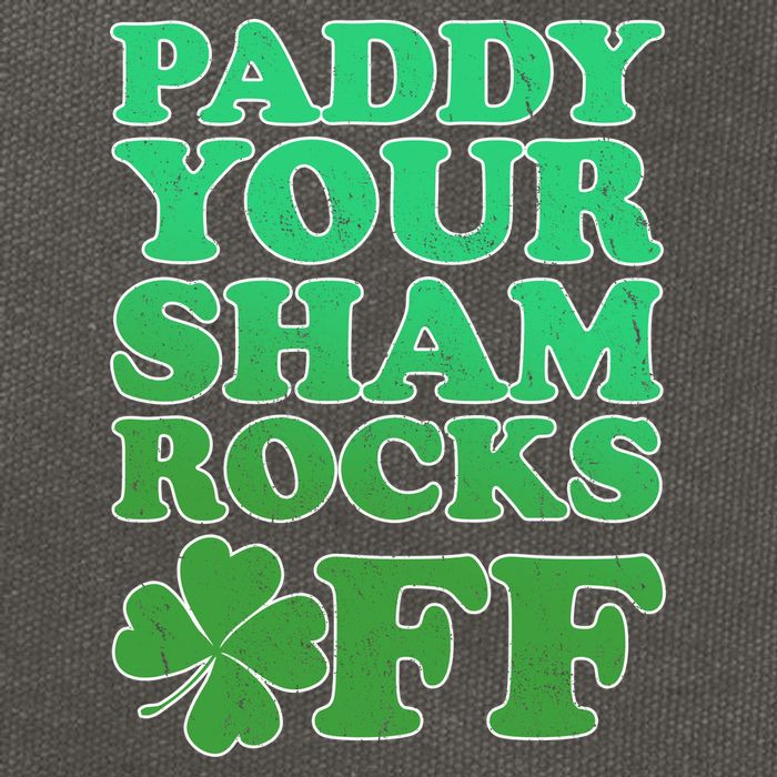 Paddy Your Shamrocks Off Clover Cotton Canvas Backpack