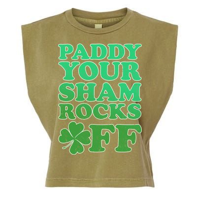 Paddy Your Shamrocks Off Clover Garment-Dyed Women's Muscle Tee