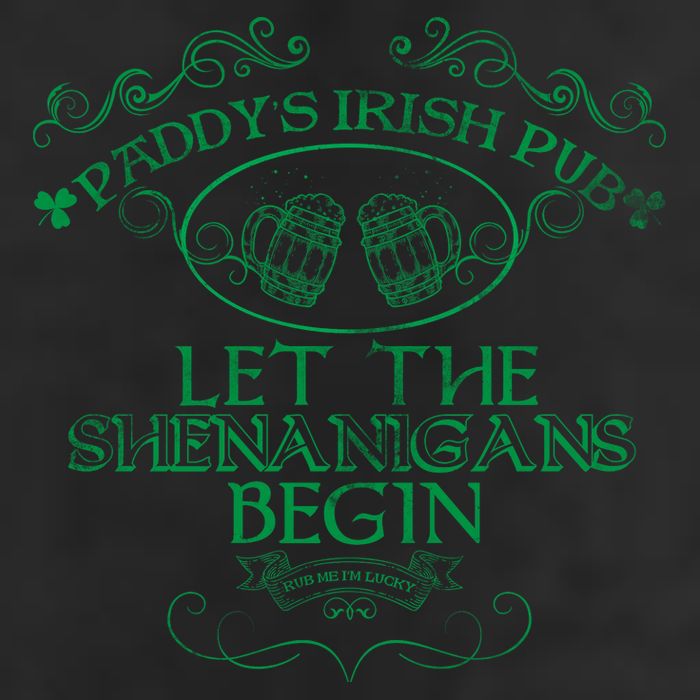 Paddy's Irish Pub Let The Shenanigans Begin 7 Panel Mesh Trucker Snapback Hat
