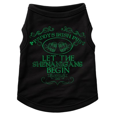 Paddy's Irish Pub Let The Shenanigans Begin Doggie Tank