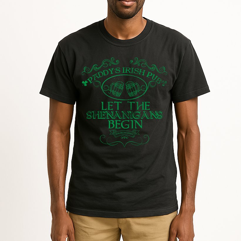 Paddy's Irish Pub Let The Shenanigans Begin Tall T-Shirt