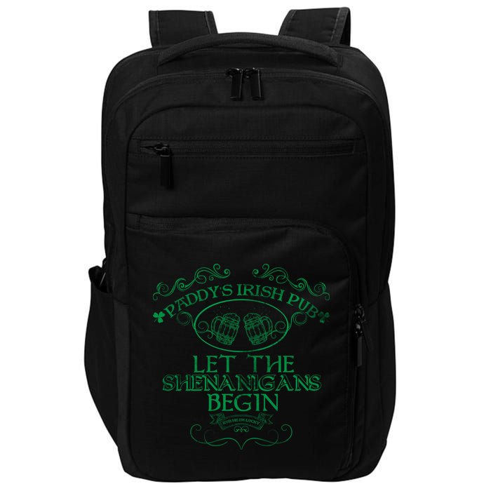 Paddy's Irish Pub Let The Shenanigans Begin Impact Tech Backpack