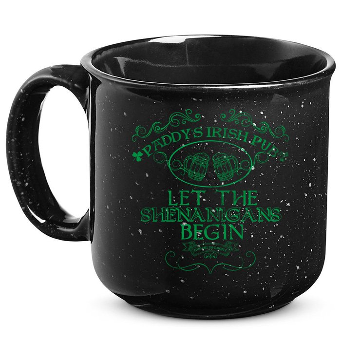 Paddy's Irish Pub Let The Shenanigans Begin 15oz Campfire Ceramic Mug