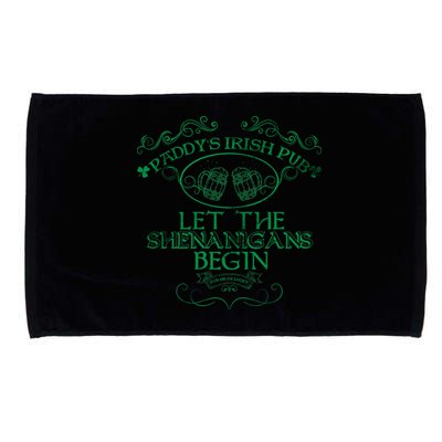 Paddy's Irish Pub Let The Shenanigans Begin Microfiber Hand Towel