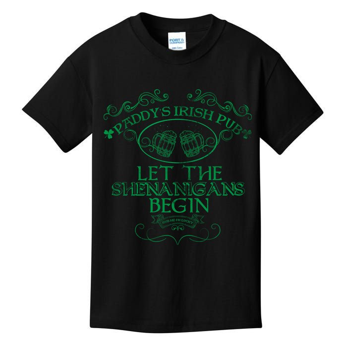 Paddy's Irish Pub Let The Shenanigans Begin Kids T-Shirt