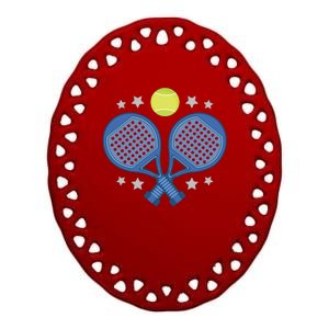 Padel Rackets Ceramic Oval Ornament