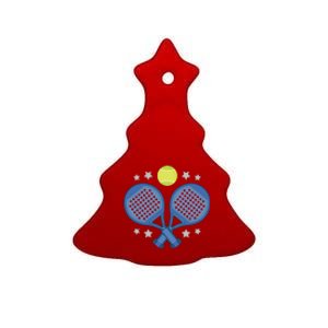 Padel Rackets Ceramic Tree Ornament