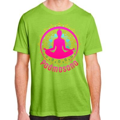 Padmasana Yoga Lotus Pose Adult ChromaSoft Performance T-Shirt