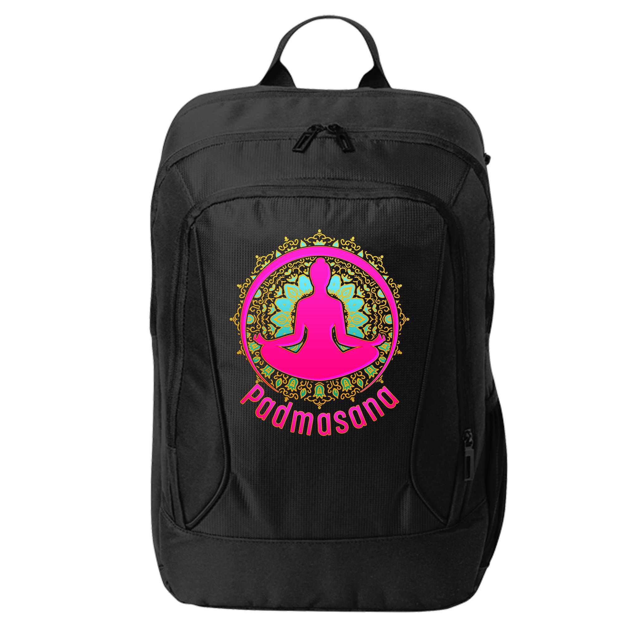 Padmasana Yoga Lotus Pose City Backpack
