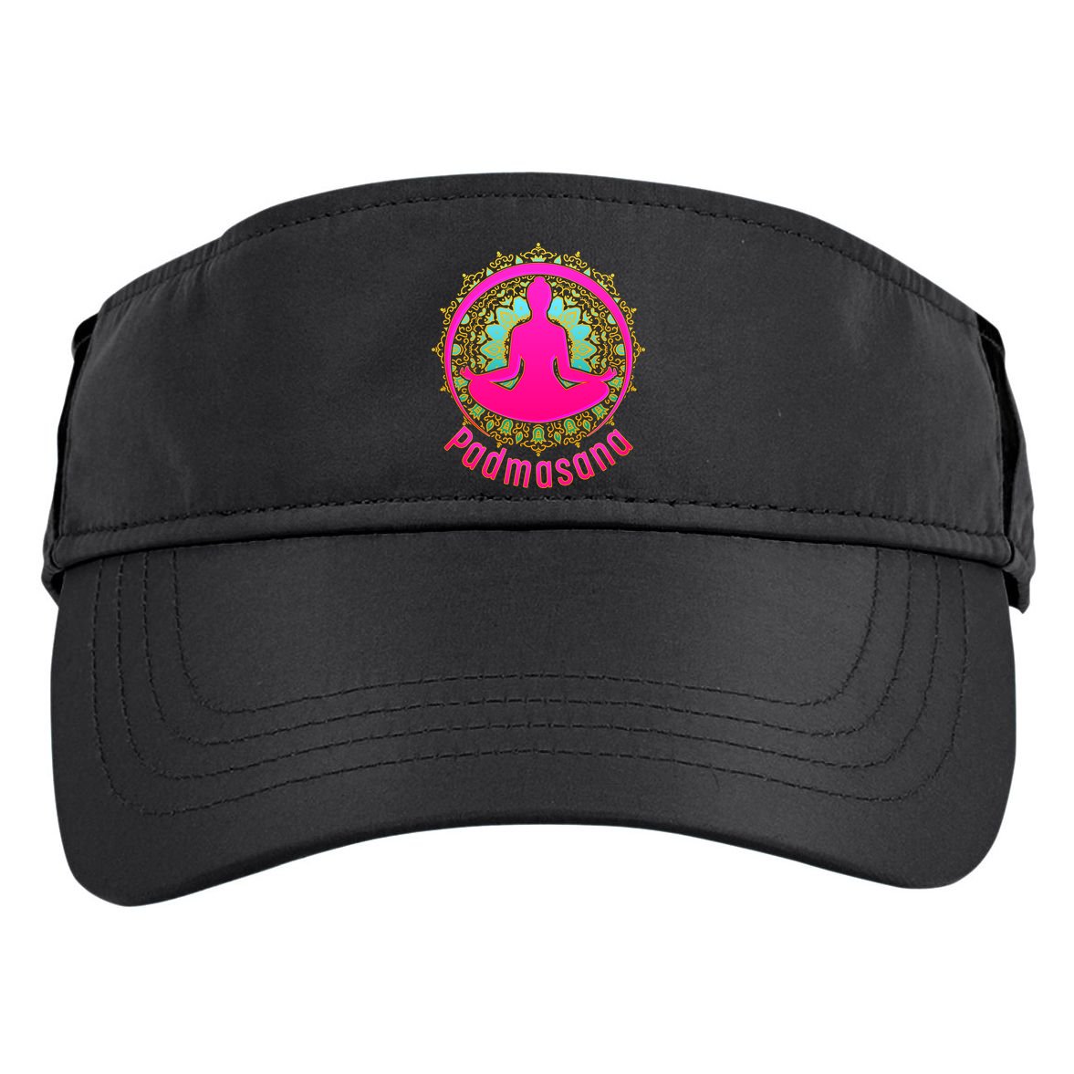 Padmasana Yoga Lotus Pose Adult Drive Performance Visor