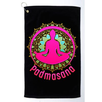 Padmasana Yoga Lotus Pose Golf Towel